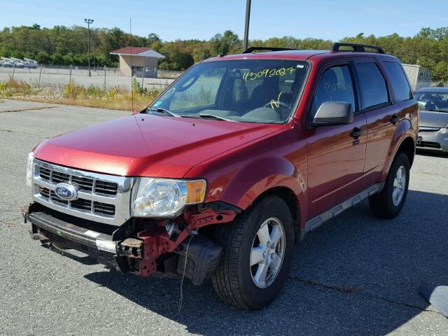 1FMCU03759KB00733 - 2009 FORD ESCAPE RED photo 2