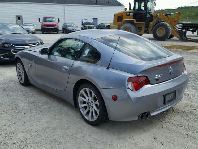 4USDU53557LF77817 - 2007 BMW Z4 3.0SI GRAY photo 3