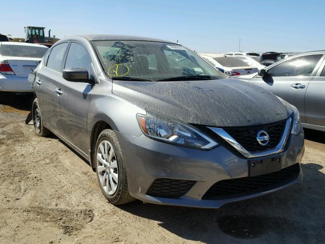 3N1AB7AP6GL682496 - 2016 NISSAN SENTRA S GRAY photo 1