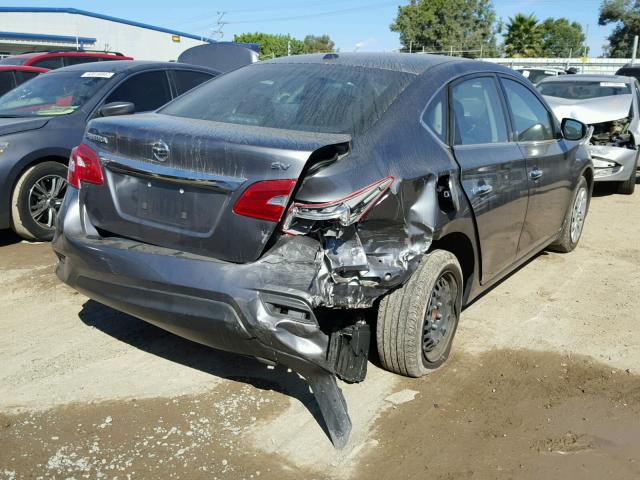 3N1AB7AP6GL682496 - 2016 NISSAN SENTRA S GRAY photo 4