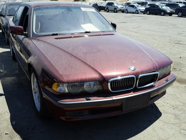 WBAGG83461DN89179 - 2001 BMW 740 I AUTO RED photo 1