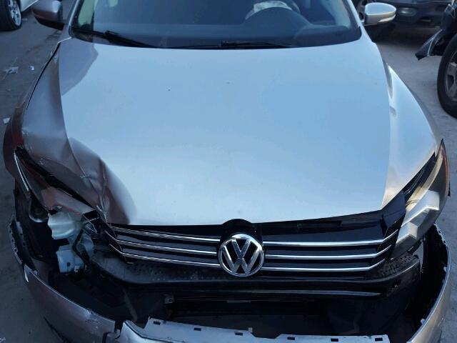 1VWAP7A38DC022802 - 2013 VOLKSWAGEN PASSAT S SILVER photo 7