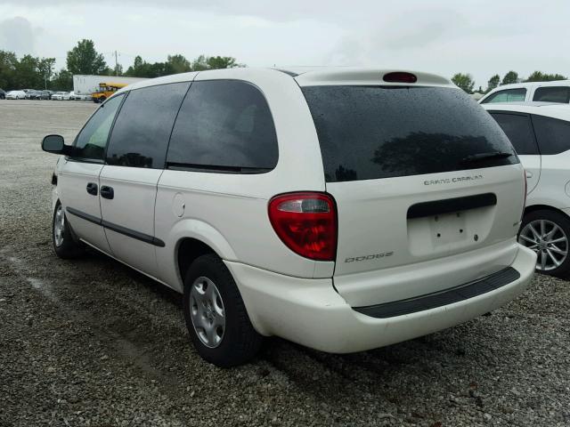 1B4GP24372B695964 - 2002 DODGE GRAND CARA WHITE photo 3