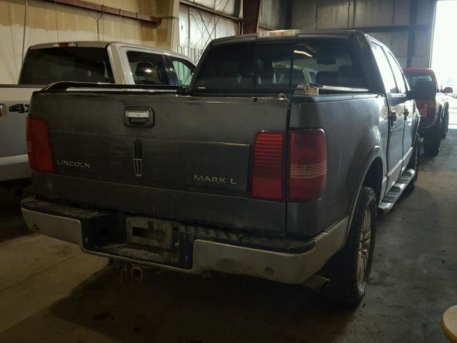 5LTPW18506FJ25344 - 2006 LINCOLN MARK LT GRAY photo 4