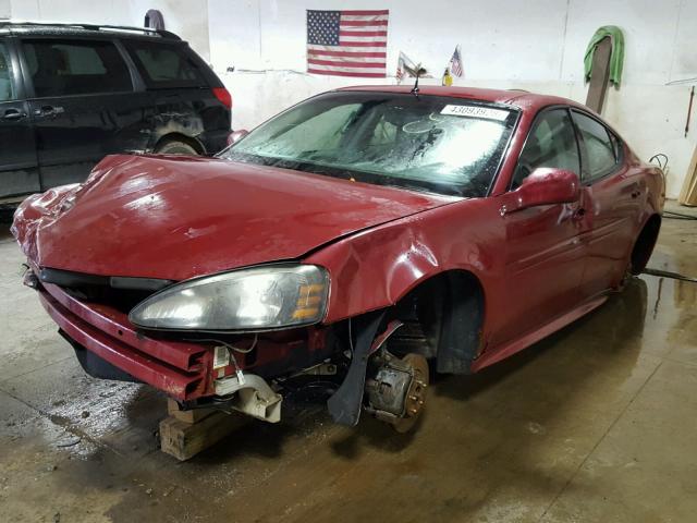 2G2WP522651187911 - 2005 PONTIAC GRAND PRIX BURGUNDY photo 2