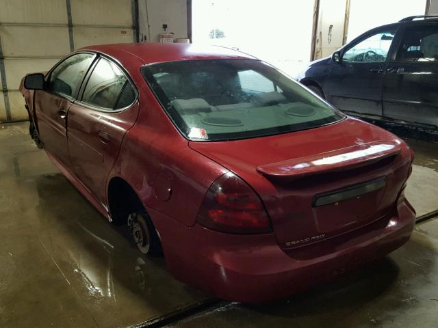 2G2WP522651187911 - 2005 PONTIAC GRAND PRIX BURGUNDY photo 3