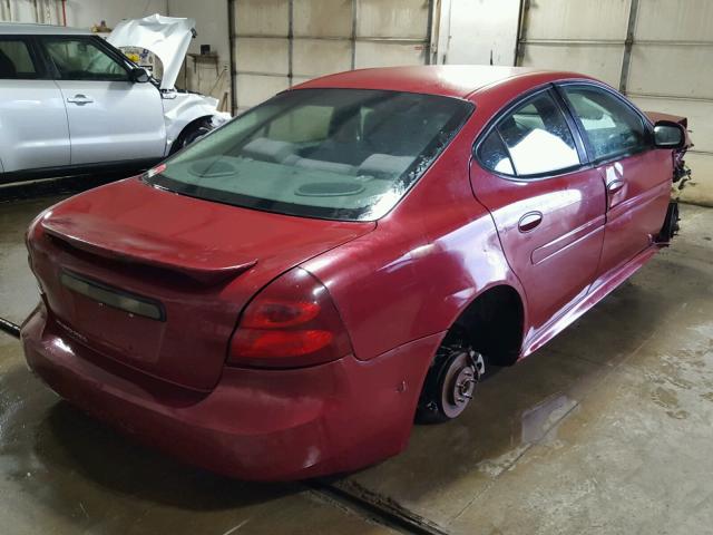 2G2WP522651187911 - 2005 PONTIAC GRAND PRIX BURGUNDY photo 4