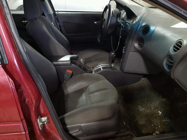2G2WP522651187911 - 2005 PONTIAC GRAND PRIX BURGUNDY photo 5