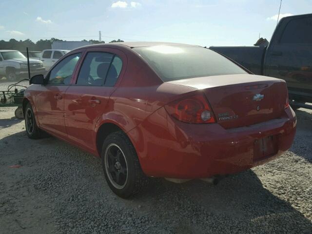 1G1AK55F977349628 - 2007 CHEVROLET COBALT LS RED photo 3