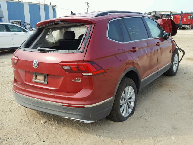 3VV2B7AXXJM143612 - 2018 VOLKSWAGEN TIGUAN SE Rot Foto 4
