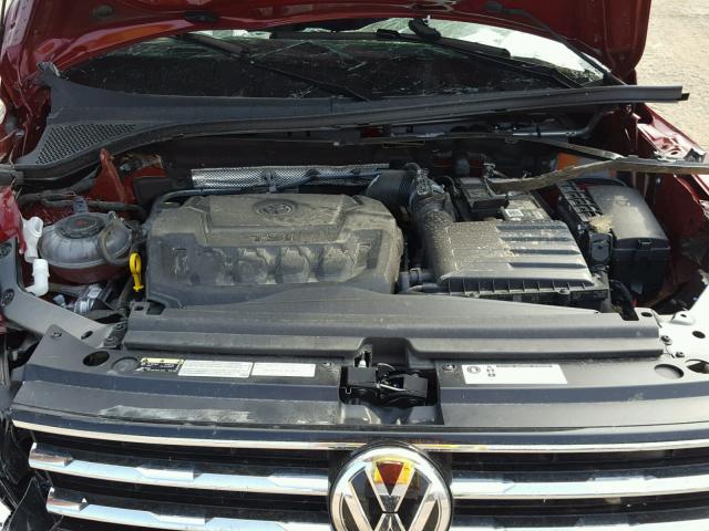 3VV2B7AXXJM143612 - 2018 VOLKSWAGEN TIGUAN SE RED photo 7