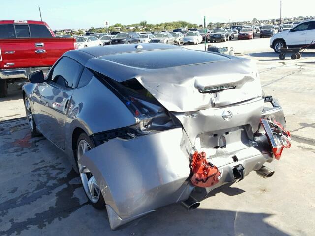 JN1AZ4EH5AM503827 - 2010 NISSAN 370Z GRAY photo 3