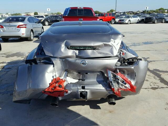 JN1AZ4EH5AM503827 - 2010 NISSAN 370Z GRAY photo 9