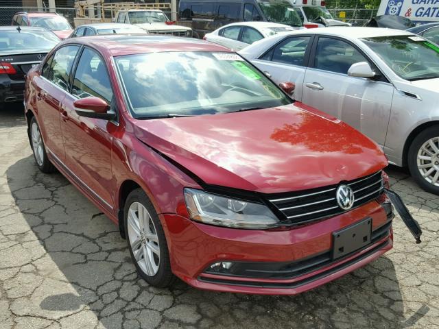 3VWL17AJ7HM240162 - 2017 VOLKSWAGEN JETTA SEL MAROON photo 1