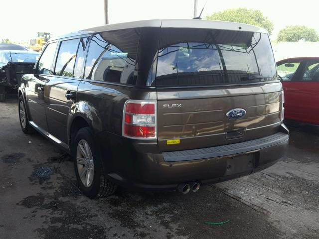 2FMGK5BC6BBD32454 - 2011 FORD FLEX SE BROWN photo 3