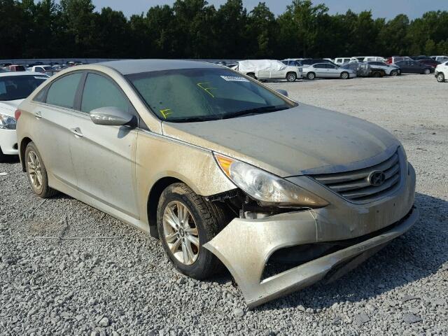 5NPEB4AC7EH916720 - 2014 HYUNDAI SONATA SILVER photo 1