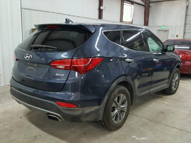 5XYZT3LB6GG318237 - 2016 HYUNDAI SANTA FE S 蓝色 照片 4