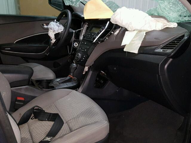 5XYZT3LB6GG318237 - 2016 HYUNDAI SANTA FE S 蓝色 照片 5