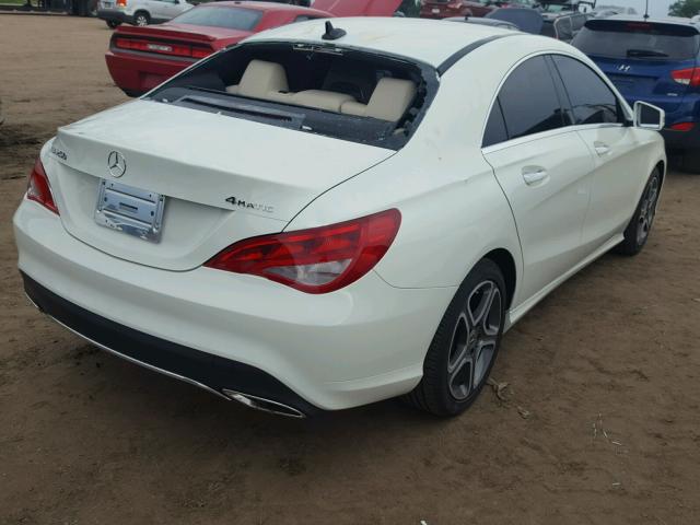 WDDSJ4GB8JN537990 - 2018 MERCEDES-BENZ CLA 250 4M WHITE photo 4