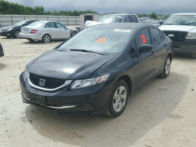 2HGFB2F55FH555910 - 2015 HONDA CIVIC BLACK photo 2