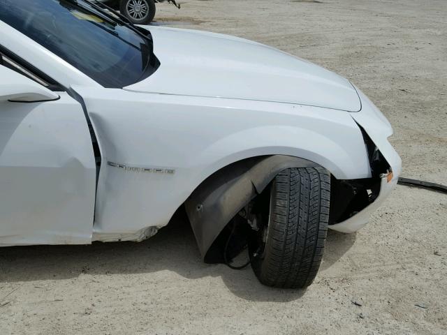 2G1FA1E33E9297285 - 2014 CHEVROLET CAMARO LS WHITE photo 9