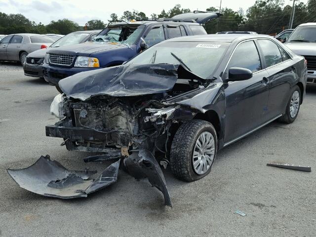 4T4BF1FK6DR278472 - 2013 TOYOTA CAMRY L BLACK photo 2