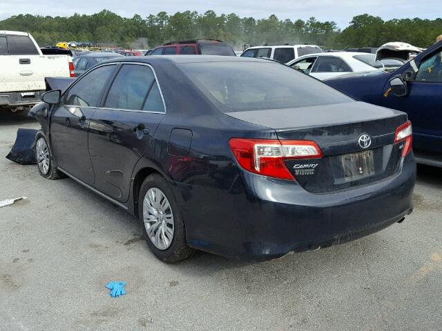 4T4BF1FK6DR278472 - 2013 TOYOTA CAMRY L BLACK photo 3