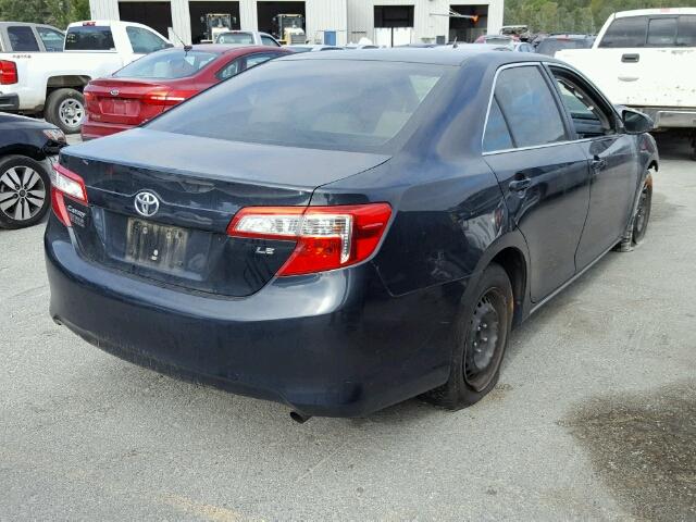 4T4BF1FK6DR278472 - 2013 TOYOTA CAMRY L BLACK photo 4