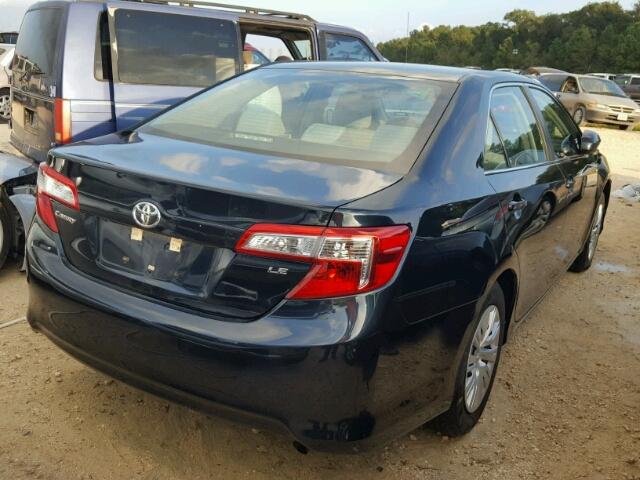 4T4BF1FK1ER434712 - 2014 TOYOTA CAMRY BLACK photo 4