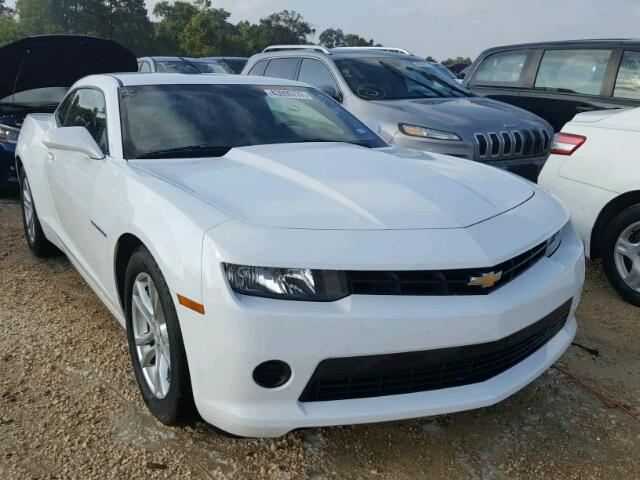 2G1FE1E3XE9285980 - 2014 CHEVROLET CAMARO WHITE photo 1