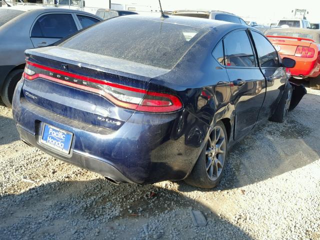 1C3CDFBA4DD345657 - 2013 DODGE DART SXT BLUE photo 4