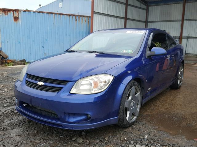 1G1AP18P077158663 - 2007 CHEVROLET COBALT SS BLUE photo 2