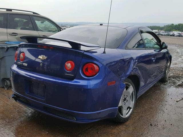 1G1AP18P077158663 - 2007 CHEVROLET COBALT SS BLUE photo 4