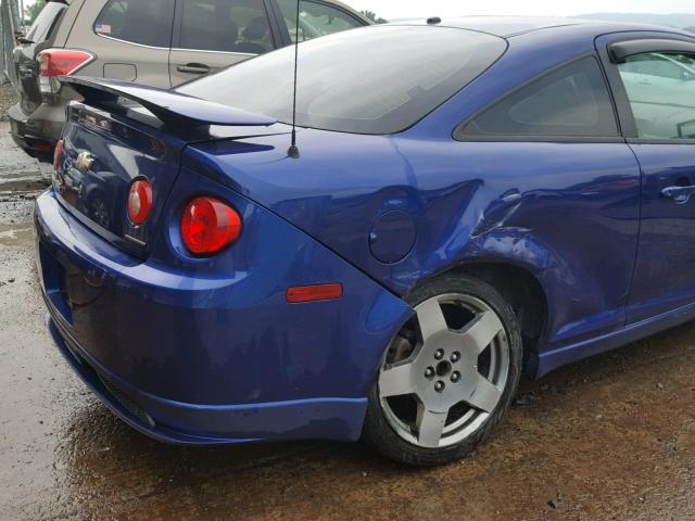 1G1AP18P077158663 - 2007 CHEVROLET COBALT SS BLUE photo 9