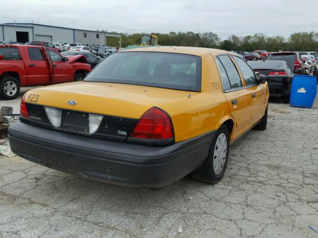 2FABP7BV1AX129833 - 2010 FORD CROWN VICT YELLOW photo 4