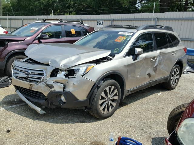 4S4BSENC0F3275955 - 2015 SUBARU OUTBACK 3. GRAY photo 2