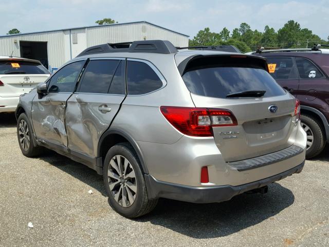 4S4BSENC0F3275955 - 2015 SUBARU OUTBACK 3. GRAY photo 3