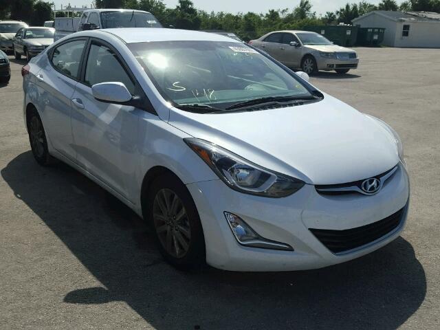 5NPDH4AE7FH637829 - 2015 HYUNDAI ELANTRA SE WHITE photo 1