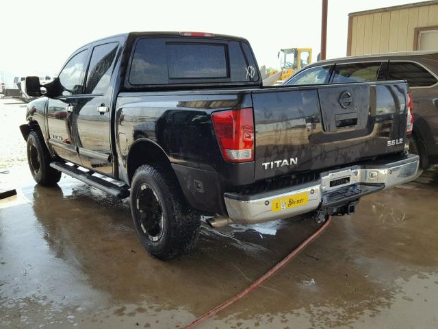 1N6BA07B67N210383 - 2007 NISSAN TITAN XE BLACK photo 3