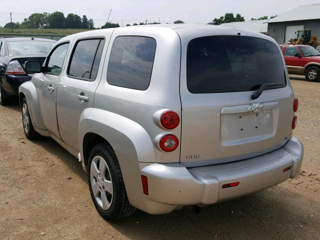 3GNDA13DX8S580582 - 2008 CHEVROLET HHR LS SILVER photo 3