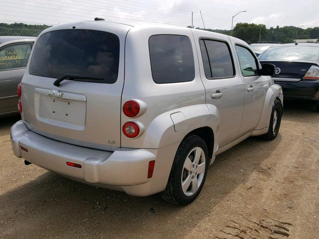 3GNDA13DX8S580582 - 2008 CHEVROLET HHR LS SILVER photo 4
