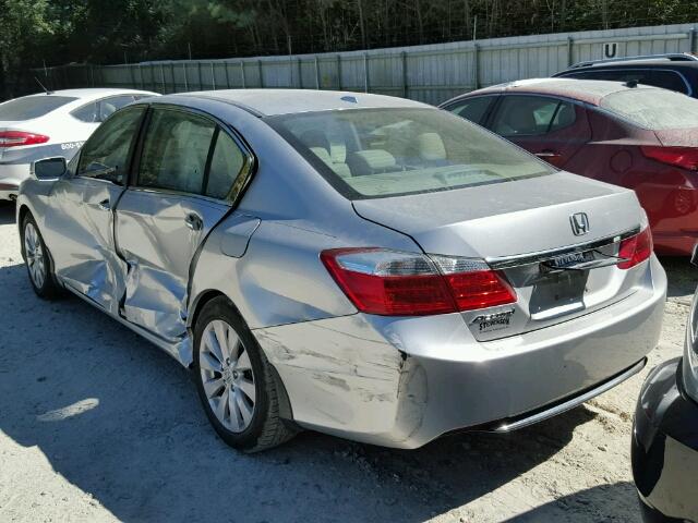 1HGCR2F84EA075329 - 2014 HONDA ACCORD EXL SILVER photo 3