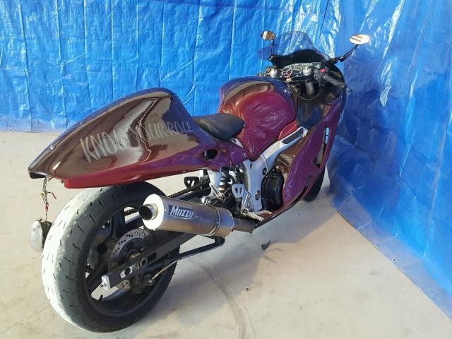 JS1GW71A9Y2105398 - 2000 SUZUKI GSX1300 R BURGUNDY photo 4