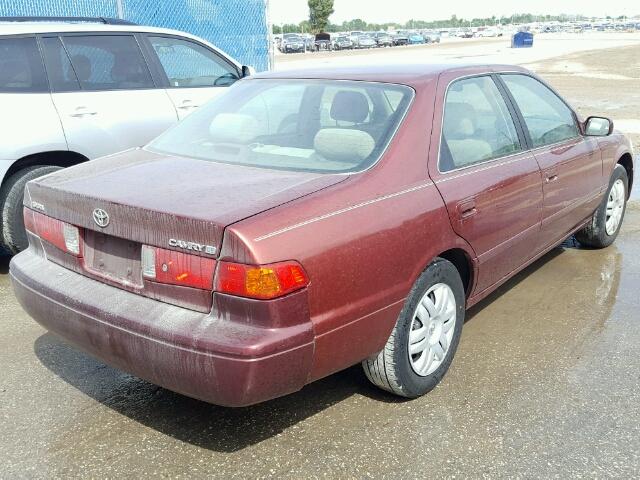 4T1BG22K51U027618 - 2001 TOYOTA CAMRY CE BURGUNDY photo 4