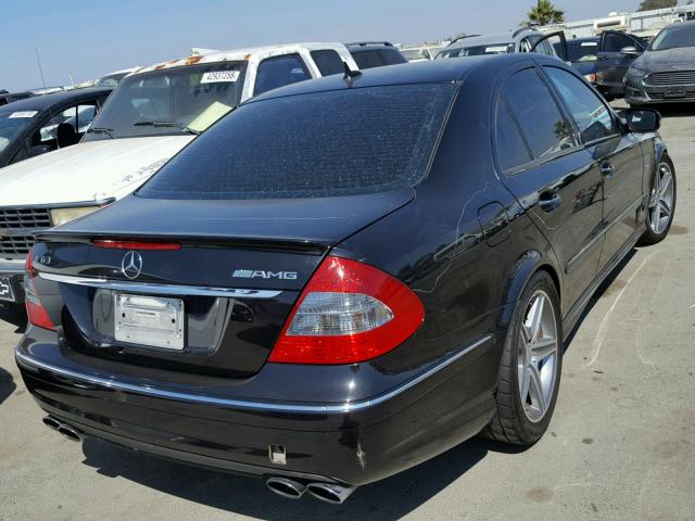 WDBUF77X67B063595 - 2007 MERCEDES-BENZ E 63 AMG BLACK photo 4