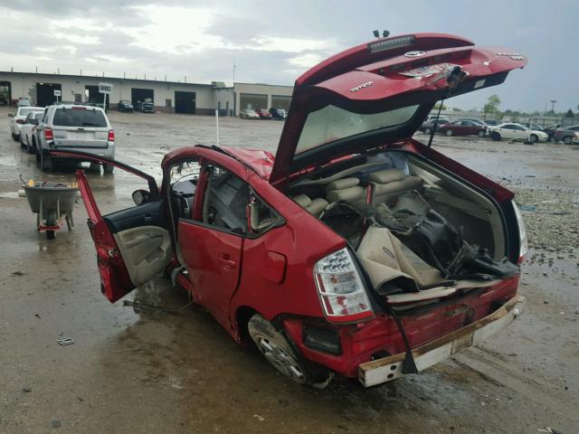 JTDKB20UX83378337 - 2008 TOYOTA PRIUS RED photo 3