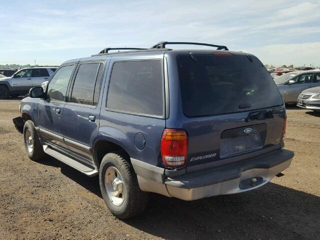 1FMZU73E6YZA78460 - 2000 FORD EXPLORER X BLUE photo 3