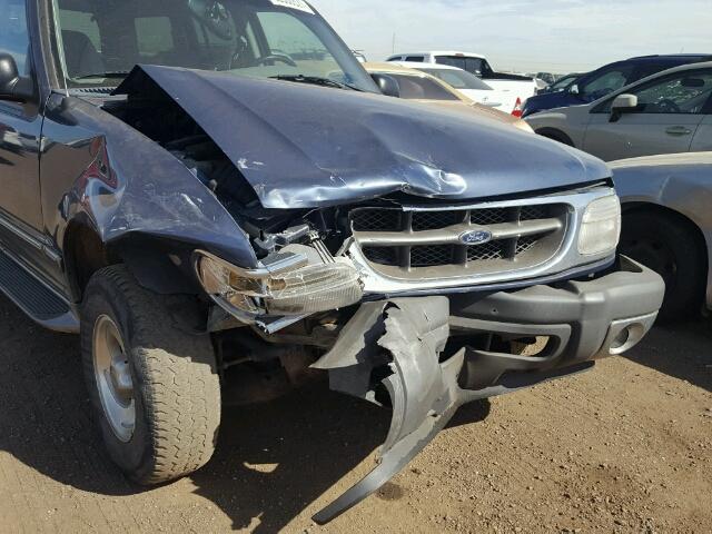 1FMZU73E6YZA78460 - 2000 FORD EXPLORER X BLUE photo 9