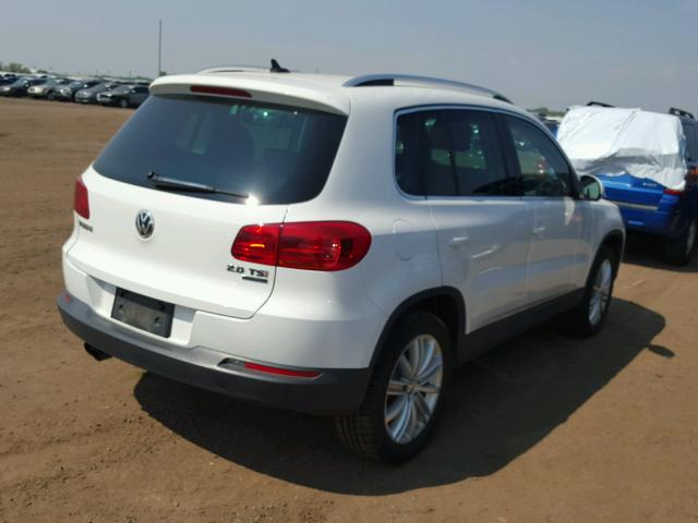 WVGBV7AX5DW508493 - 2013 VOLKSWAGEN TIGUAN S WHITE photo 4