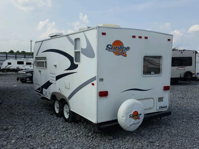 1LC2S2J216D205220 - 2006 SUNL TRAVELTRAI WHITE photo 3